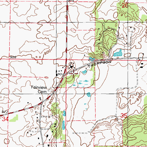 Topographic Map of More Than Delicious Orchard, IL