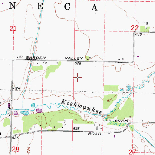 Topographic Map of Woodstock Country Orchard, IL