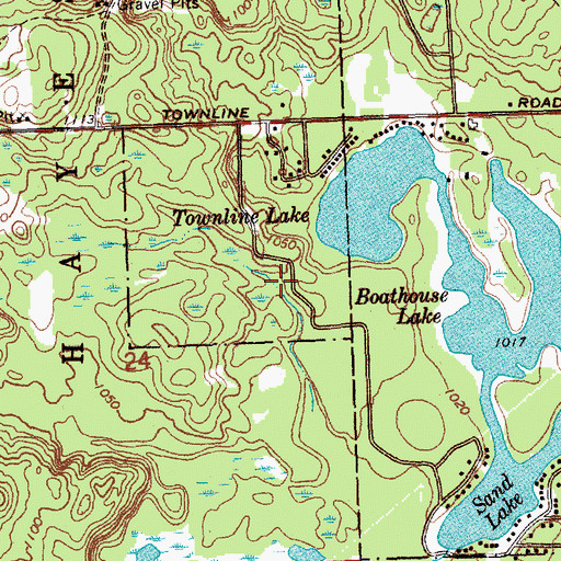 Topographic Map of Cedar Shores Campground, MI
