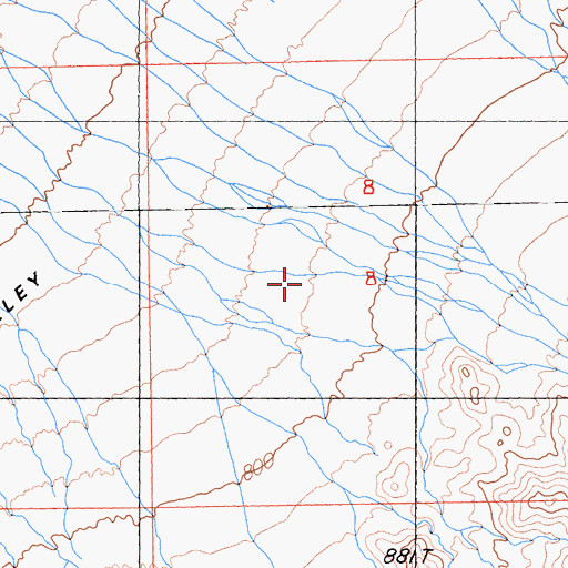 Topographic Map of Willow Spring Wash, CA