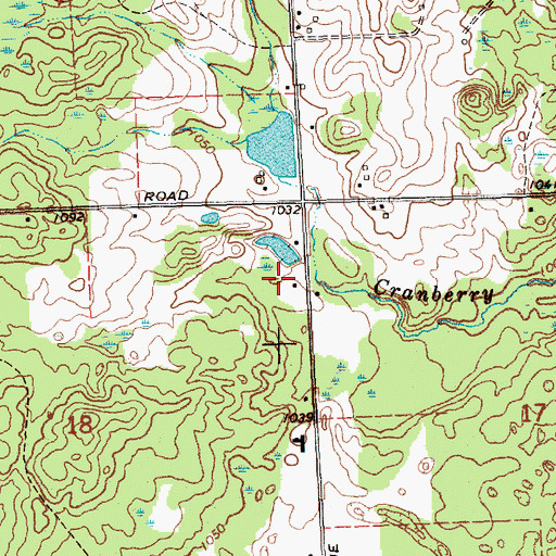 Topographic Map of Devil's Knob Golf Course, MI