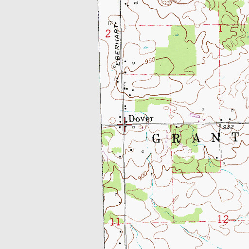 Topographic Map of Clare County Historical Society and Museum, MI