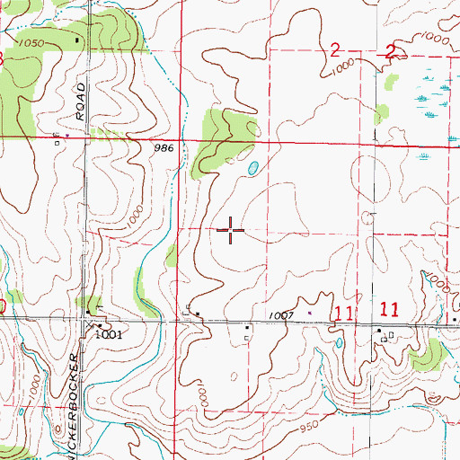 Topographic Map of Royal Oak Farm And Fruit Orchard, IL