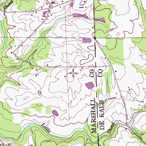 Topographic Map of Joey Baker Poultry Farm, AL