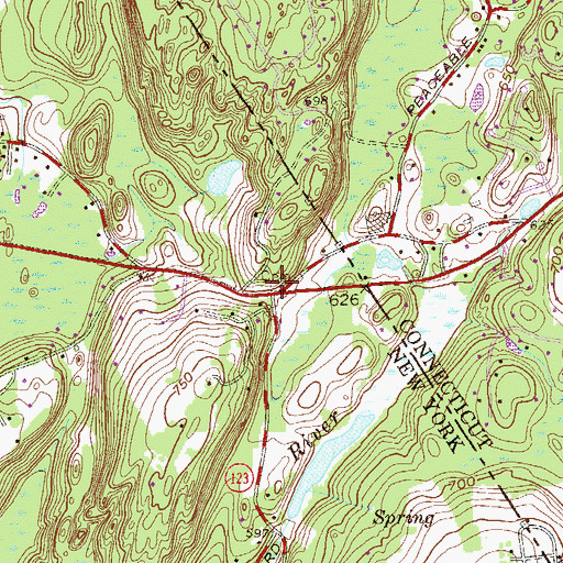 Topographic Map of Keeler Cemetery, NY