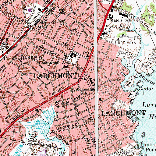 Topographic Map of Baker - Quaker Burial Grounds, NY