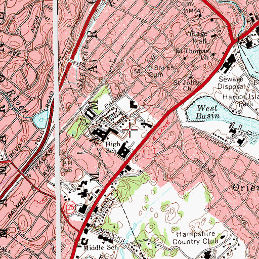 Topographic Map of Florence - Powell Cemetery, NY