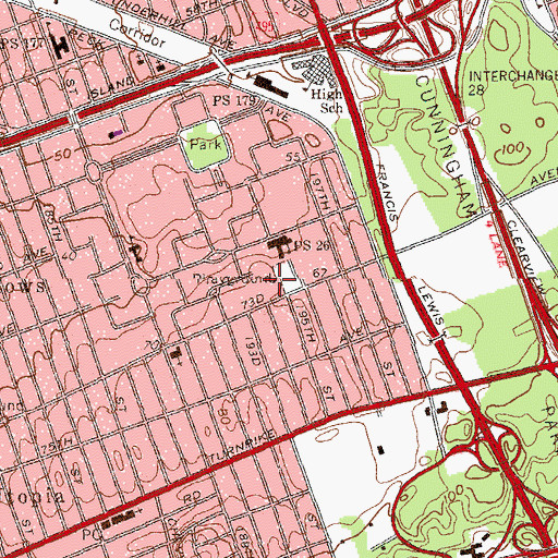 Topographic Map of Klein Farm (historical), NY