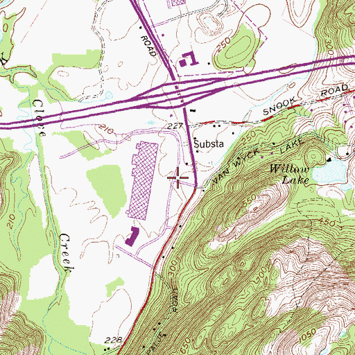 Topographic Map of Fishkill Supply Depot (historical), NY
