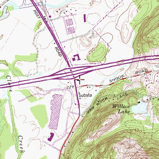 Topographic Map of Van Wyck Homestead, NY
