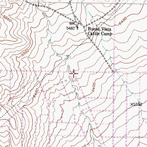 Topographic Map of Maggie Cordova Elementary, NM