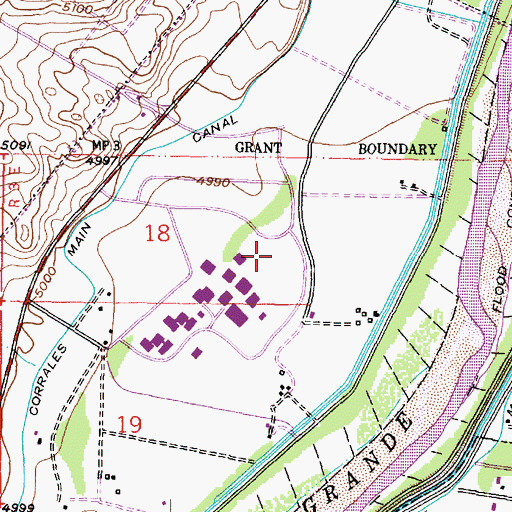 Topographic Map of Southwestern Indian Polytechnic Institute, NM