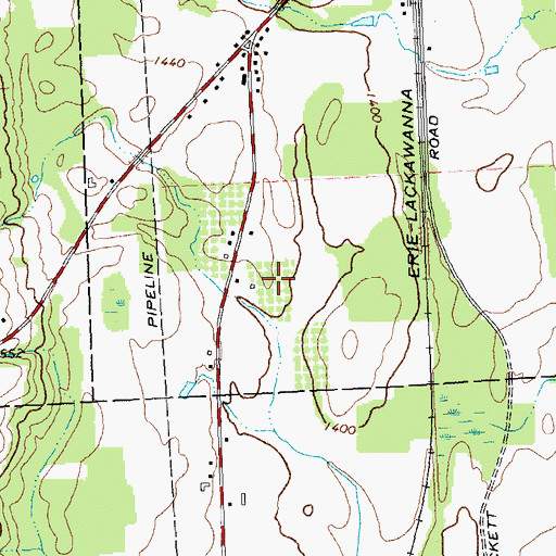 Topographic Map of Apple Hill Farms, NY