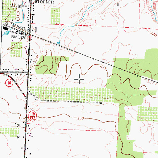 Topographic Map of Partyka Farms, NY