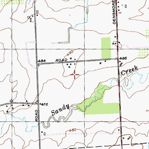Topographic Map of Richard Taylor Orchards, NY