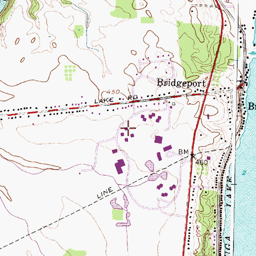 Topographic Map of Mohawk Residence Hall, NY