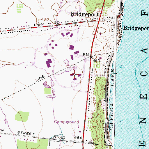 Topographic Map of Woodland Residence Hall, NY