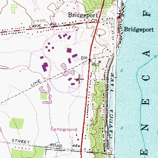 Topographic Map of Niagara Residence Hall, NY