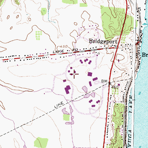 Topographic Map of Seneca Falls Health Center, NY