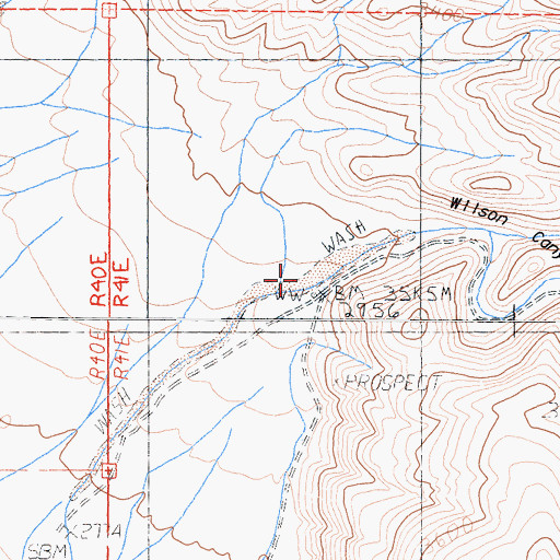 Topographic Map of Wilson Canyon, CA