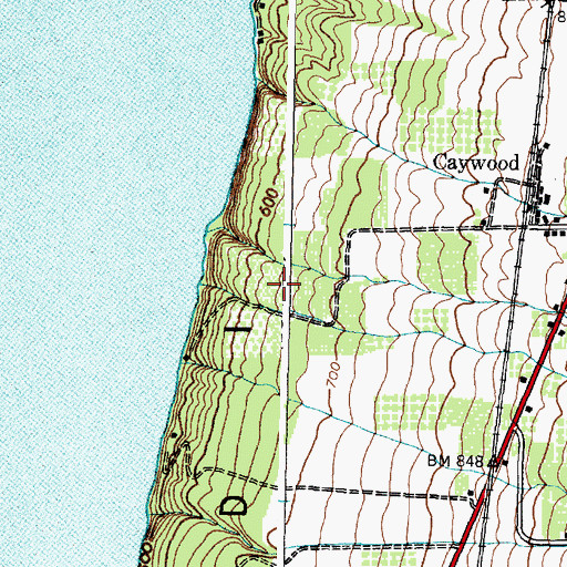 Topographic Map of Silver Thread Vineyard, NY
