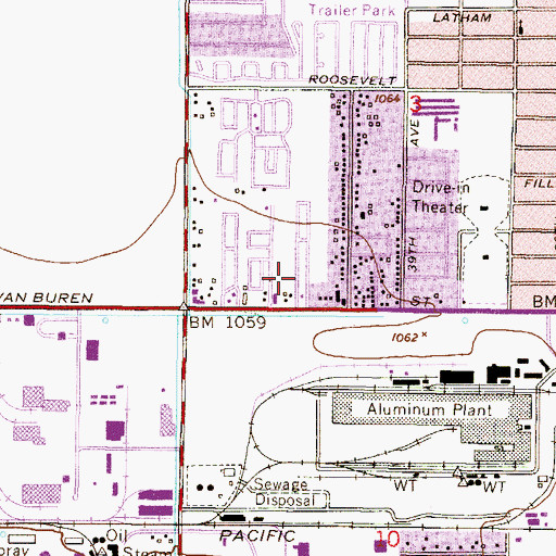 Topographic Map of Trailer Corral, AZ