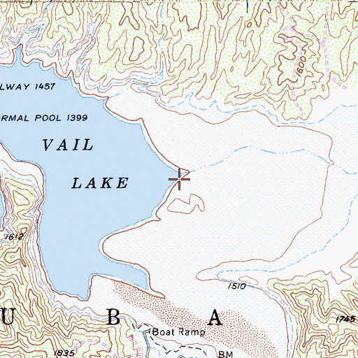 Topographic Map of Wilson Creek, CA