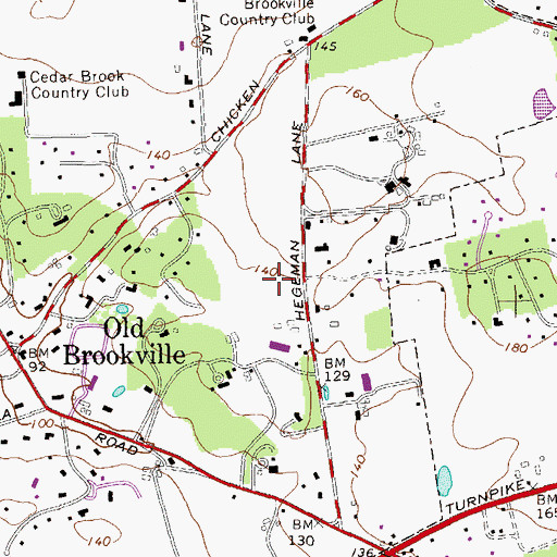 Topographic Map of Young's Farm, NY
