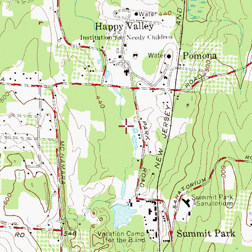 Topographic Map of Matterhorn Nursery, NY