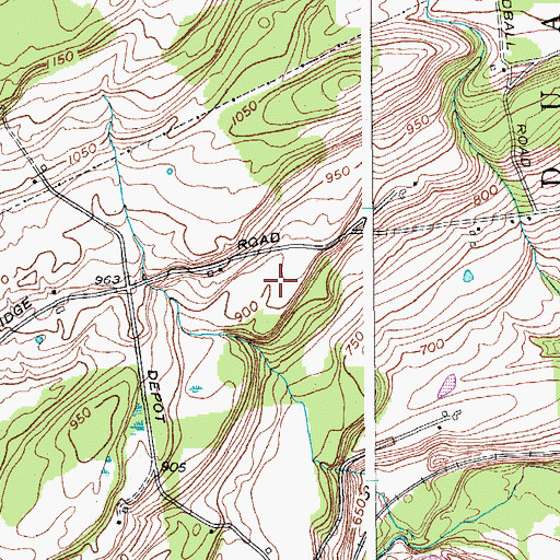 Topographic Map of Scotch Ridge Berry Farm, NY