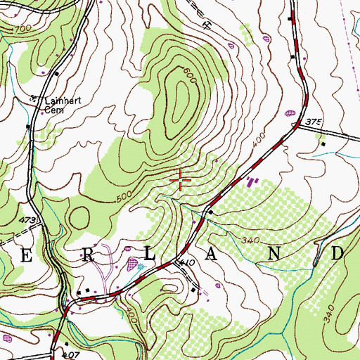 Topographic Map of Altamont Orchards, NY