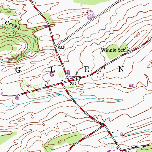 Topographic Map of Bellinger's Apple Orchard, NY