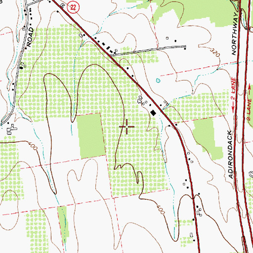 Topographic Map of Forrence Orchards, NY