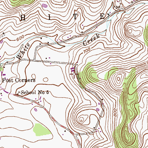 Topographic Map of Perrys Orchard, NY