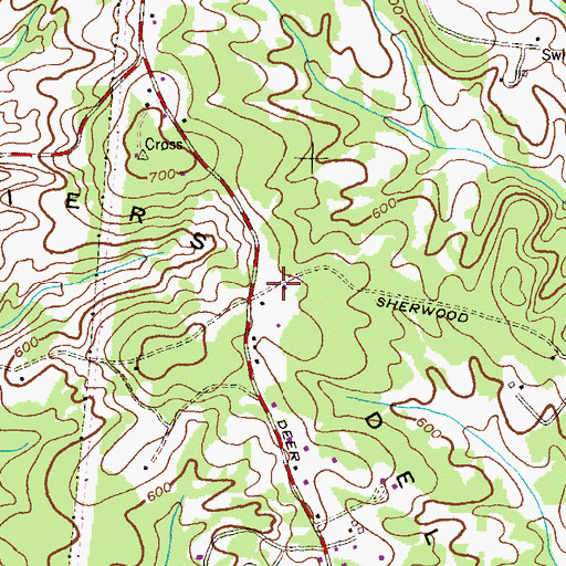 Topographic Map of Soldiers Delight Mine, MD