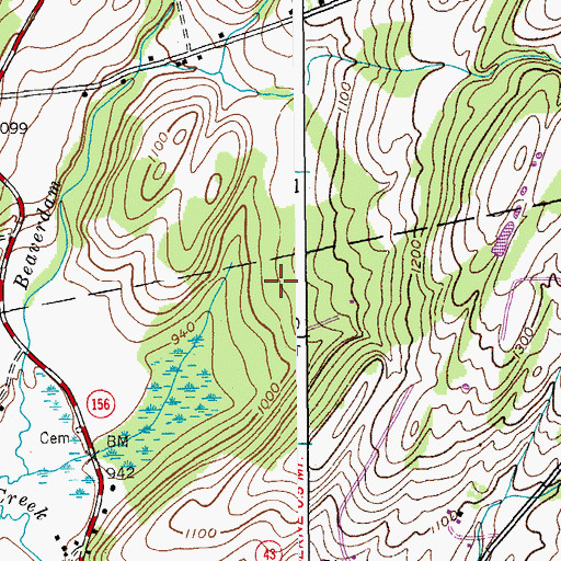 Topographic Map of Elk Hill Winery, NY