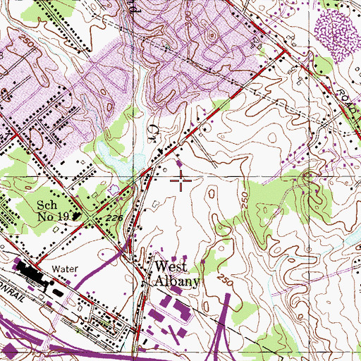 Topographic Map of Krug Farms, NY
