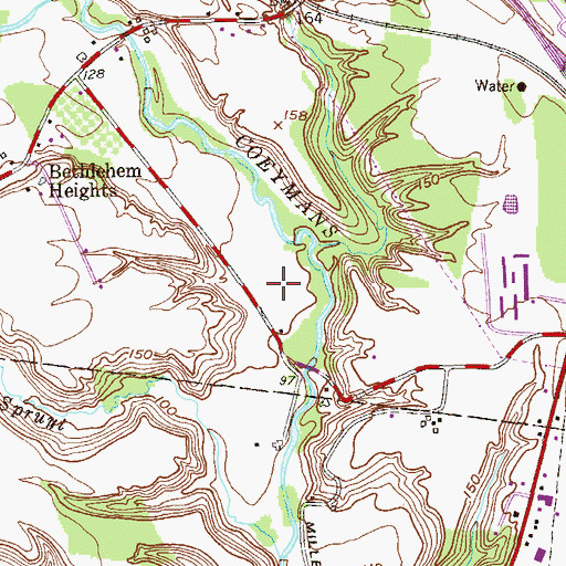 Topographic Map of Majestic Tree Farm, NY