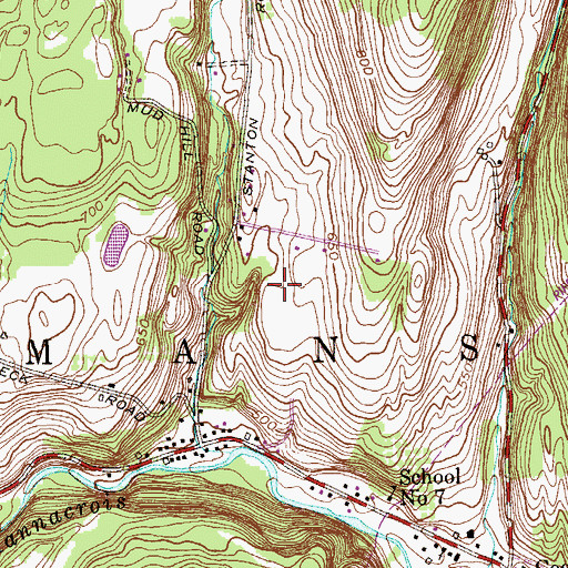 Topographic Map of Rocking R Farm, NY