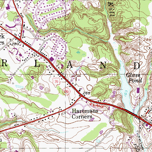 Topographic Map of Gade Farm, NY