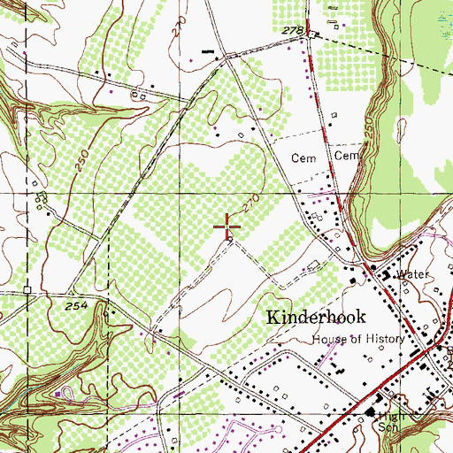 Topographic Map of Samascott Orchard, NY
