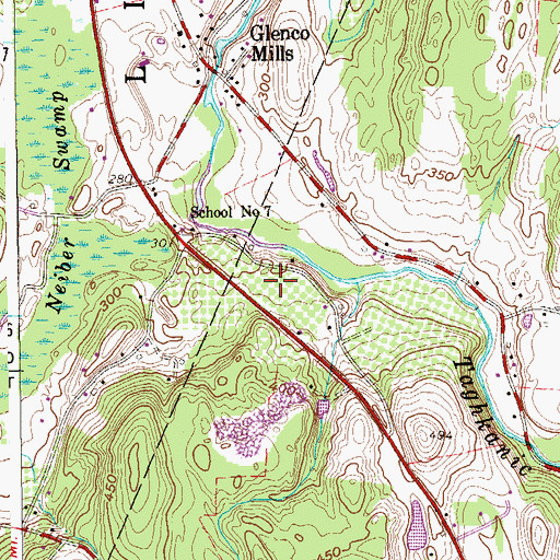 Topographic Map of Taconic Orchards, NY