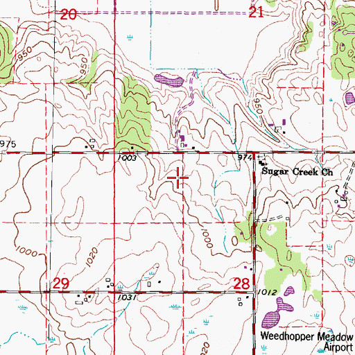 Topographic Map of Apple Barn Orchard And Winery, WI