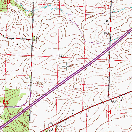Topographic Map of Arrowhead Orchards, WI