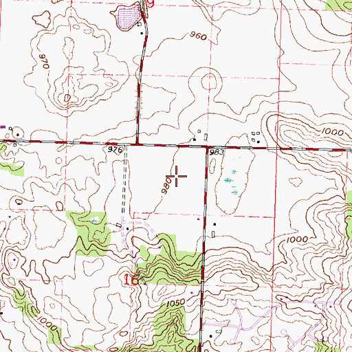 Topographic Map of Carandale Farm, WI