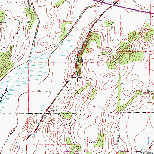 Topographic Map of Door Creek Orchard, WI