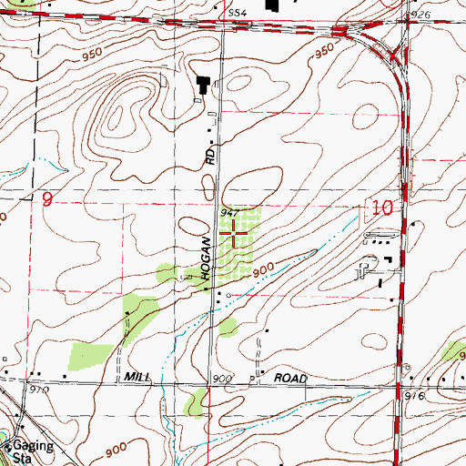 Topographic Map of Fabrita Orchard, WI