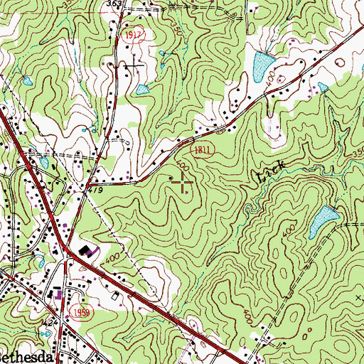 Topographic Map of Spring Valley Elementary, NC