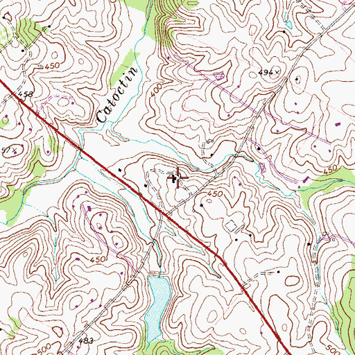 Topographic Map of Loudoun County Animal Shelter, VA