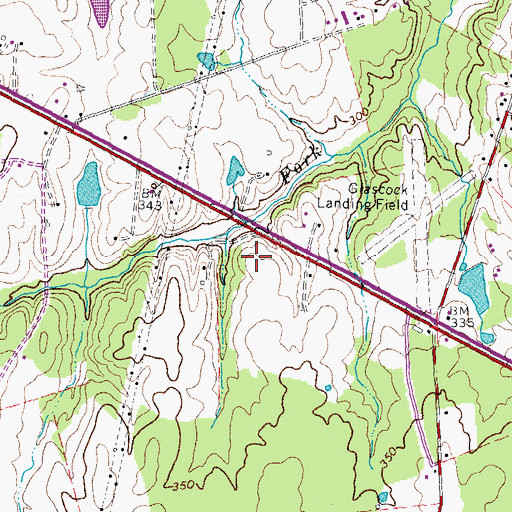 Topographic Map of Stone Ridge Village Center, VA